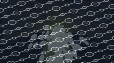 Benzersiz hareket grafikleri tasarım sanatına sahip yaratıcı film üretimi için özet bir arkaplan