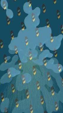 Modern medya üretimi için fütüristik dijital soyut doku sinematik tarz hareketli grafik ögesi