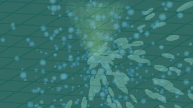 Benzersiz dijital animasyon tarzı grafikleri olan yaratıcı ortam tasarımı için yenilikçi hareket dokusu