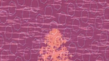 Benzersiz video giriş tasarımı projeleri için detaylı yüzey kalıbı film animasyon stili grafik girişi