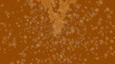 Benzersiz dijital animasyon tarzı grafikleri olan yaratıcı ortam tasarımı için yenilikçi hareket dokusu