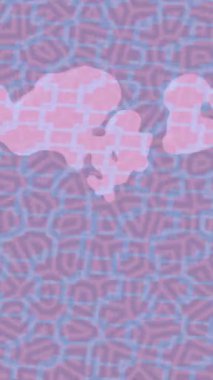 Benzersiz dijital animasyon tarzı grafikleri olan yaratıcı ortam tasarımı için yenilikçi hareket dokusu