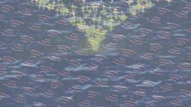 Benzersiz hareket dokusu tasarım sanatı ile profesyonel video düzenleme için modern soyut grafikler