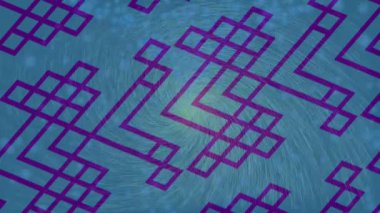 Soyut hareket desenli fütüristik video üretimi için dinamik dijital arkaplan