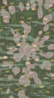 Soyut hareket desenli fütüristik video üretimi için dinamik dijital arkaplan