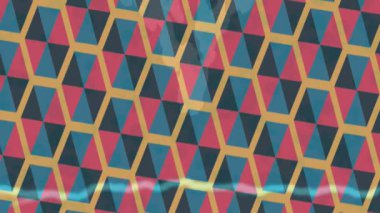 Soyut hareket desenli fütüristik video üretimi için dinamik dijital arkaplan