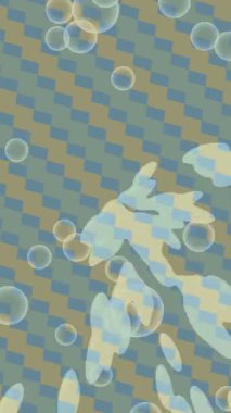 Soyut hareket desenli fütüristik video üretimi için dinamik dijital arkaplan