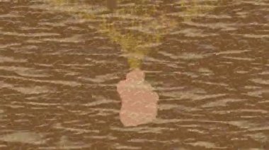 Dijital doku yüzey tasarım biçimi ile modern video animasyonu için gelişmiş hareket grafikleri