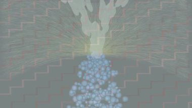 Dijital doku yüzey tasarım biçimi ile modern video animasyonu için gelişmiş hareket grafikleri