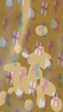 Organik desenli yüzey giriş stili video film sanatı ile soyut arkaplan tasarımı