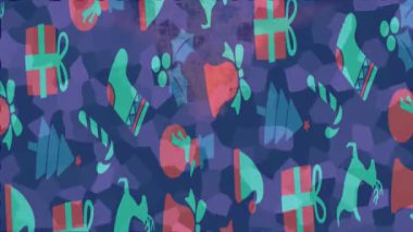 Benzersiz dijital animasyon tarzı grafikleri olan yaratıcı ortam tasarımı için yenilikçi hareket dokusu