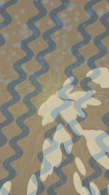 Lüks hareket projeleri için soyut tasarım stili animasyonu olan üst düzey dijital doku