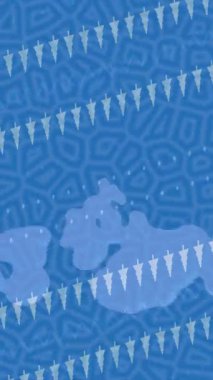 Benzersiz video giriş tasarımı projeleri için detaylı yüzey kalıbı film animasyon stili grafik girişi