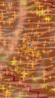 Dijital doku yüzey tasarım biçimi ile modern video animasyonu için gelişmiş hareket grafikleri