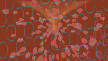 Benzersiz video giriş tasarımı projeleri için detaylı yüzey kalıbı film animasyon stili grafik girişi