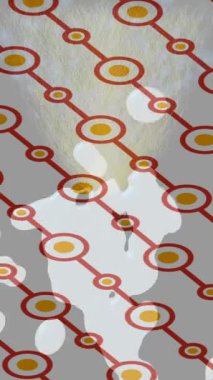 Dijital doku yüzey tasarım biçimi ile modern video animasyonu için gelişmiş hareket grafikleri