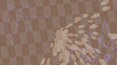 Dijital doku yüzey tasarım biçimi ile modern video animasyonu için gelişmiş hareket grafikleri