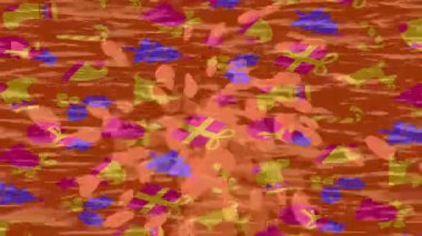 Benzersiz dijital animasyon tarzı grafikleri olan yaratıcı ortam tasarımı için yenilikçi hareket dokusu