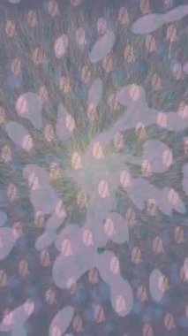 Yaratıcı video düzenleme film arkaplan tasarımı için minimalist organik hareket grafikleri