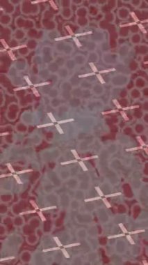 Benzersiz dijital animasyon tarzı grafikleri olan yaratıcı ortam tasarımı için yenilikçi hareket dokusu