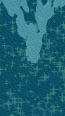 Benzersiz dijital animasyon tarzı grafikleri olan yaratıcı ortam tasarımı için yenilikçi hareket dokusu