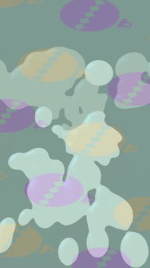 Benzersiz dijital animasyon tarzı grafikleri olan yaratıcı ortam tasarımı için yenilikçi hareket dokusu