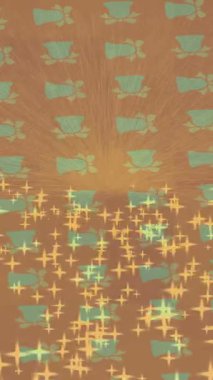 Benzersiz video giriş tasarımı projeleri için detaylı yüzey kalıbı film animasyon stili grafik girişi