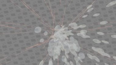 Soyut hareket desenli fütüristik video üretimi için dinamik dijital arkaplan