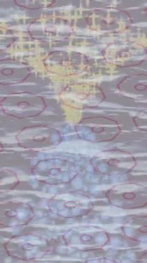 Soyut hareket desenli fütüristik video üretimi için dinamik dijital arkaplan