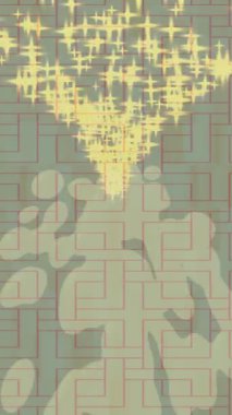 Dijital doku yüzey tasarım biçimi ile modern video animasyonu için gelişmiş hareket grafikleri