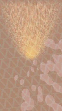 Benzersiz hareket grafikleri tasarım sanatına sahip yaratıcı film üretimi için özet bir arkaplan