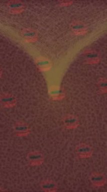 Organik desenli yüzey giriş stili video film sanatı ile soyut arkaplan tasarımı