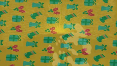 Dijital doku yüzey tasarım biçimi ile modern video animasyonu için gelişmiş hareket grafikleri