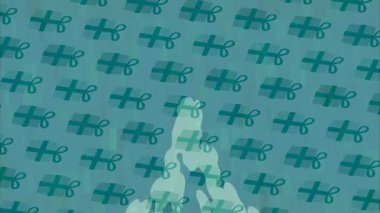 Dijital doku yüzey tasarım biçimi ile modern video animasyonu için gelişmiş hareket grafikleri