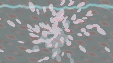 Soyut hareket desenli fütüristik video üretimi için dinamik dijital arkaplan