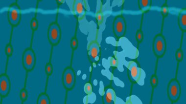 Soyut hareket desenli fütüristik video üretimi için dinamik dijital arkaplan