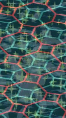 Lüks hareket projeleri için soyut tasarım stili animasyonu olan üst düzey dijital doku