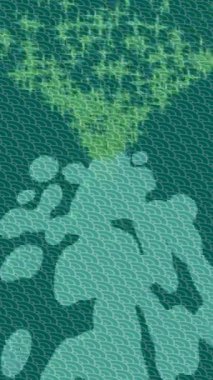 Benzersiz dijital animasyon tarzı grafikleri olan yaratıcı ortam tasarımı için yenilikçi hareket dokusu