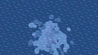 Organik desenli yüzey giriş stili video film sanatı ile soyut arkaplan tasarımı