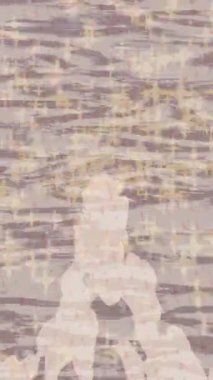 Benzersiz dijital animasyon tarzı grafikleri olan yaratıcı ortam tasarımı için yenilikçi hareket dokusu