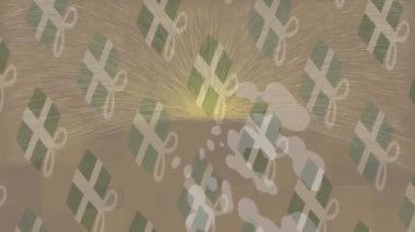 Benzersiz video giriş tasarımı projeleri için detaylı yüzey kalıbı film animasyon stili grafik girişi