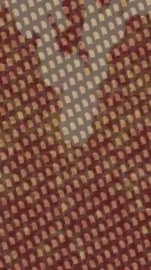 Benzersiz dijital animasyon tarzı grafikleri olan yaratıcı ortam tasarımı için yenilikçi hareket dokusu