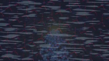 Soyut hareket desenli fütüristik video üretimi için dinamik dijital arkaplan