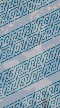 Benzersiz video giriş tasarımı projeleri için detaylı yüzey kalıbı film animasyon stili grafik girişi