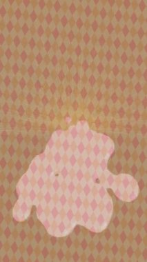 Benzersiz dijital animasyon tarzı grafikleri olan yaratıcı ortam tasarımı için yenilikçi hareket dokusu