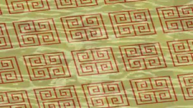 Soyut hareket desenli fütüristik video üretimi için dinamik dijital arkaplan