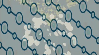 Benzersiz dijital animasyon tarzı grafikleri olan yaratıcı ortam tasarımı için yenilikçi hareket dokusu