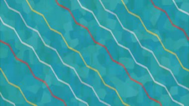 Benzersiz dijital animasyon tarzı grafikleri olan yaratıcı ortam tasarımı için yenilikçi hareket dokusu