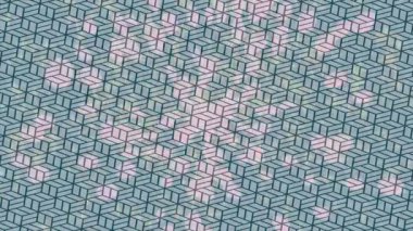 Benzersiz dijital animasyon tarzı grafikleri olan yaratıcı ortam tasarımı için yenilikçi hareket dokusu