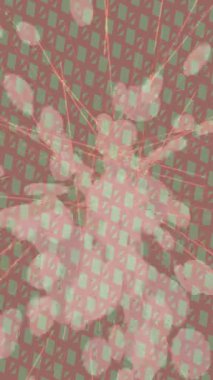 Soyut hareket desenli fütüristik video üretimi için dinamik dijital arkaplan